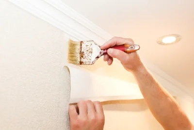 Pose de papier peint à Hem — revêtements muraux et toiles de verre